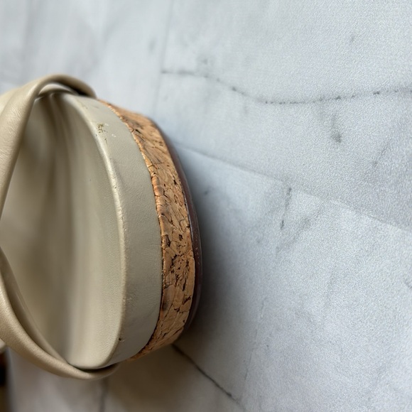 Lauren Ralph Lauren Strappy Leather Cork Wedges (Size 7.5) - Picture 14 of 16